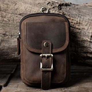 Tas Pinggang Pria kulit Sapi - Dompet HP kulit - Tas Pinggang HP