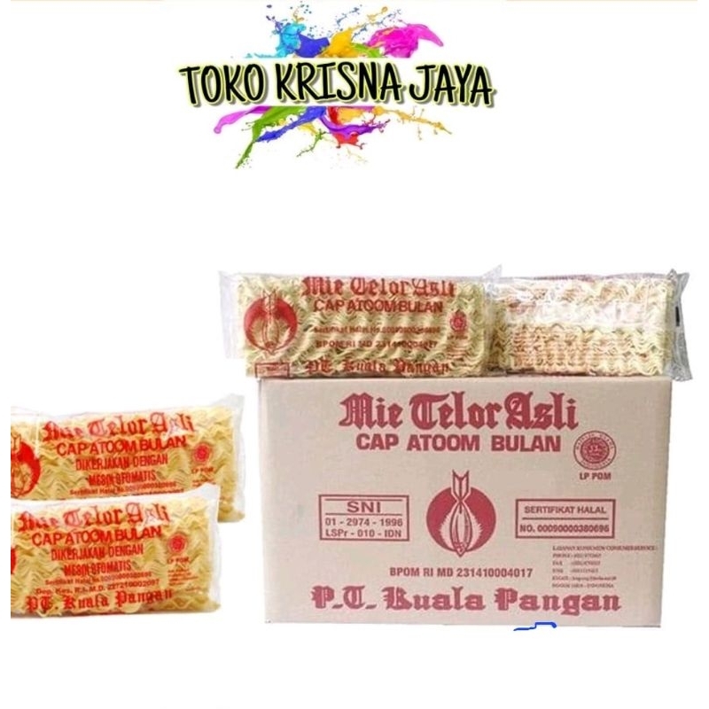 

MIE TELOR ASLI CAP ATOOM BULAN KEMASAN 200 GRAM