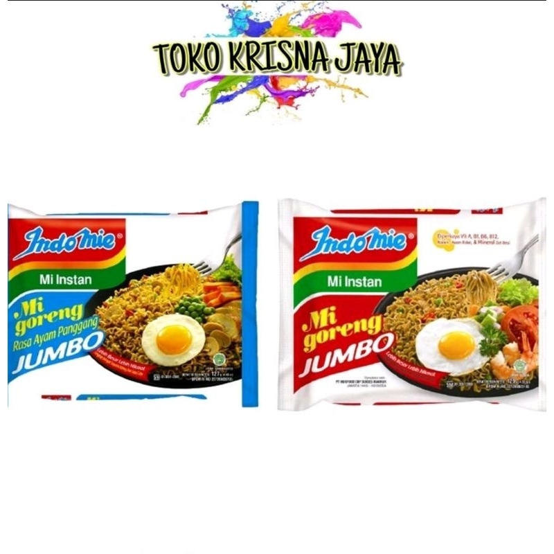 

INDOMIE GORENG JUMBO SPECIAL| RASA AYAM PANGGANG MIE ENSTAN NETTO 127 GR