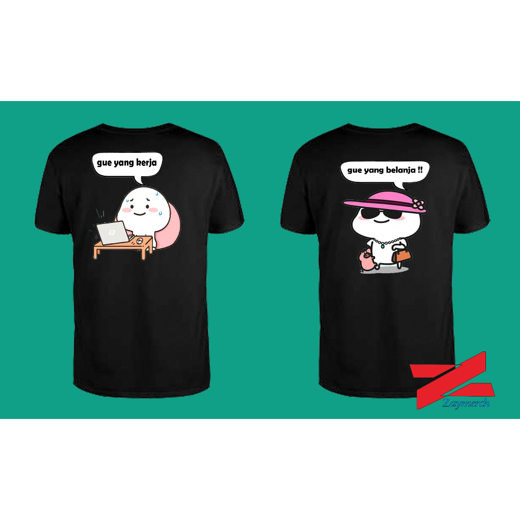 Kaos dewasa couple stiker WA viral lucu keren