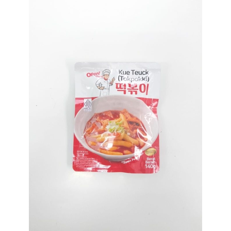 

Oppa Tokpokki/Toppoki/Topokki/Tteokbokki 100gr + Bumbu 40Gr