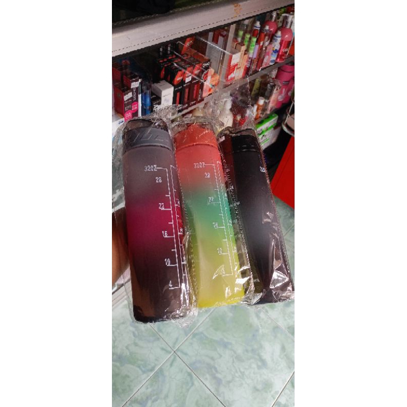 ( 1 pcs )botol viral 1 liter/botol minuman pelangi