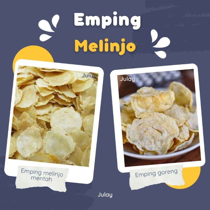 

emping melinjo MENTAH 250gram 1/4 kg emping goreng gurih