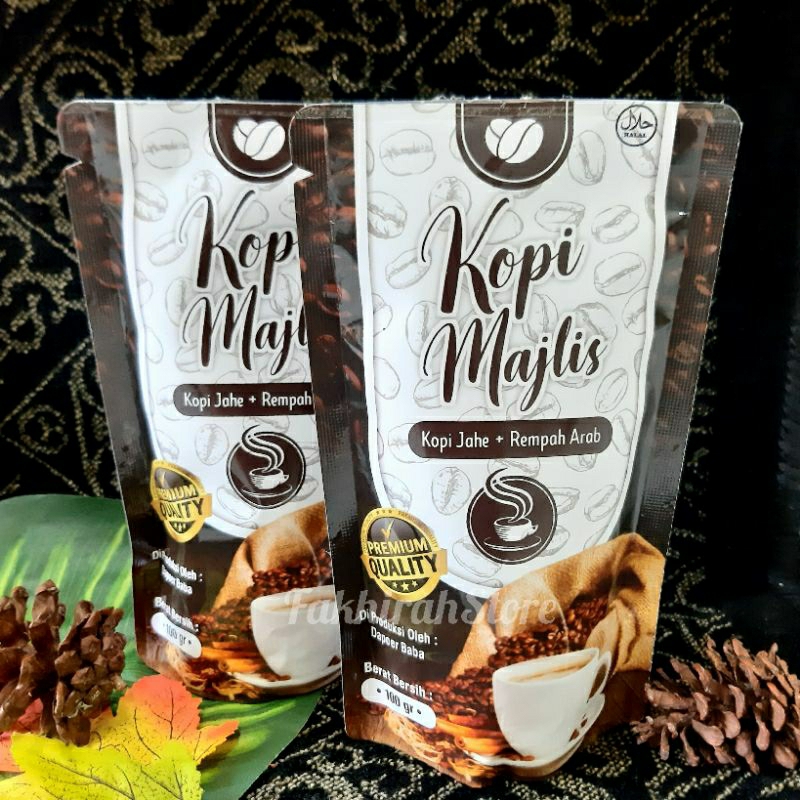

Kopi MAJLIS Dengan Kopi Jahe + Rempah Arab 100gr Kopi Jahe Nikmat Kopi Jahe Rempah Kopi Rempah Arab 100gr
