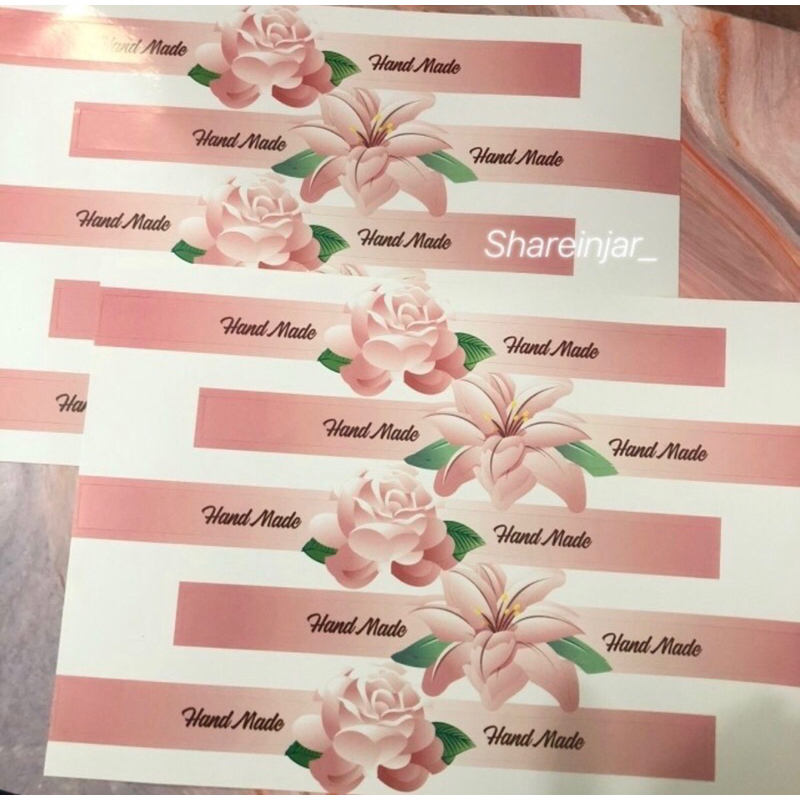 

Sticker Mawar Stiker Mooncake Hiasan Box Kotak Kue Hampers PER PAK