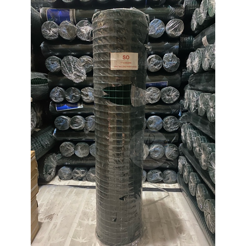 Kawat Loket PVC Hijau 1x1” / Kawat Ayam / Kawat Ayakan Hijau 1x1”