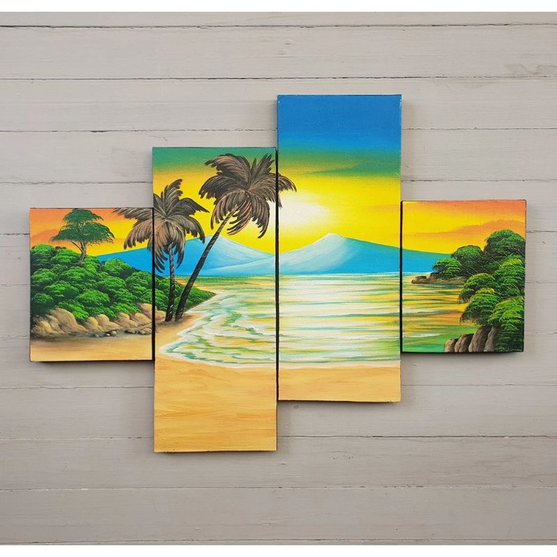 LUKISAN PANTAI / LUKISAN DANAU / LUKISAN PEMANDANGAN / LUKISAN MURAH