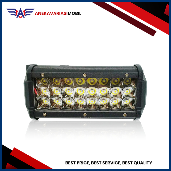 LampuTembak Sorot Led Cree 24 mata 72 watt Voltase 12/24 Volt Variasi Mobil Truk Led