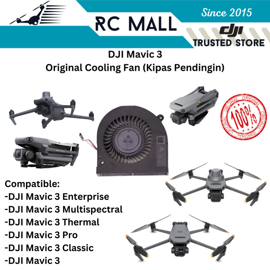 Kipas Pendingin Cooling Fan Mainboard DJI Mavic 3 Enterprise DJI Mavic 3 Thermal DJI Mavic 3 Multisp