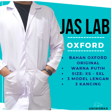 Jas Lab jumbo Dokter Multifungsi Bahan Oxford Original