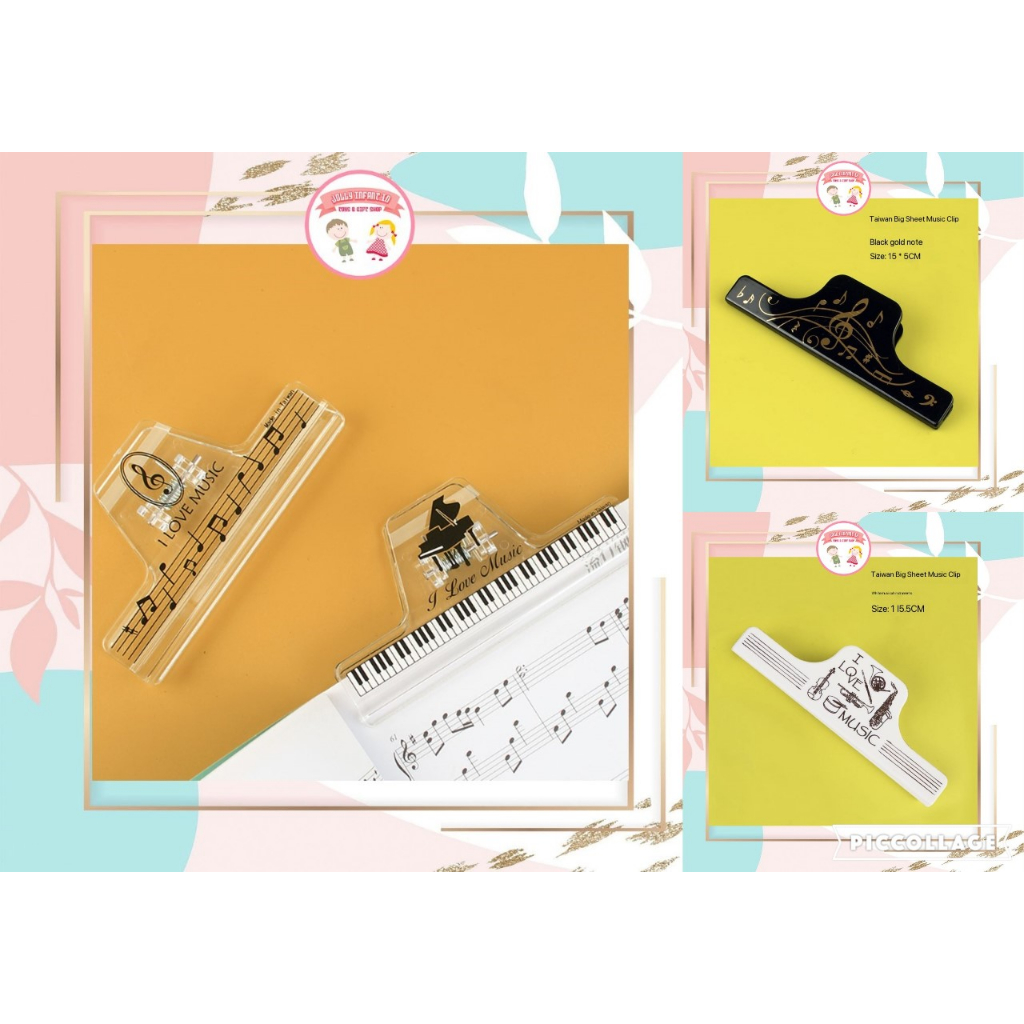 

[jollyinfant.id] F 11 Penjepit Kertas Partitur Musik