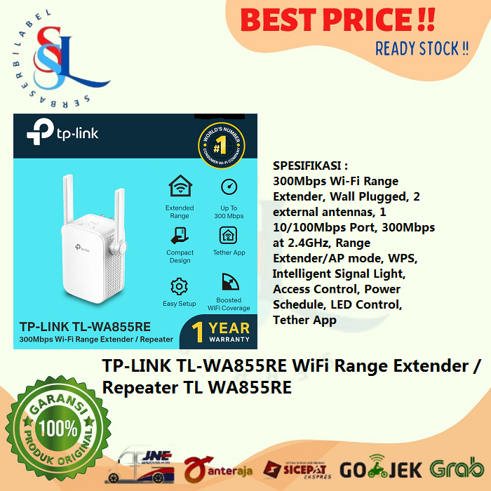 TP-LINK TL-WA855RE WiFi Range Extender / Repeater TL WA855RE