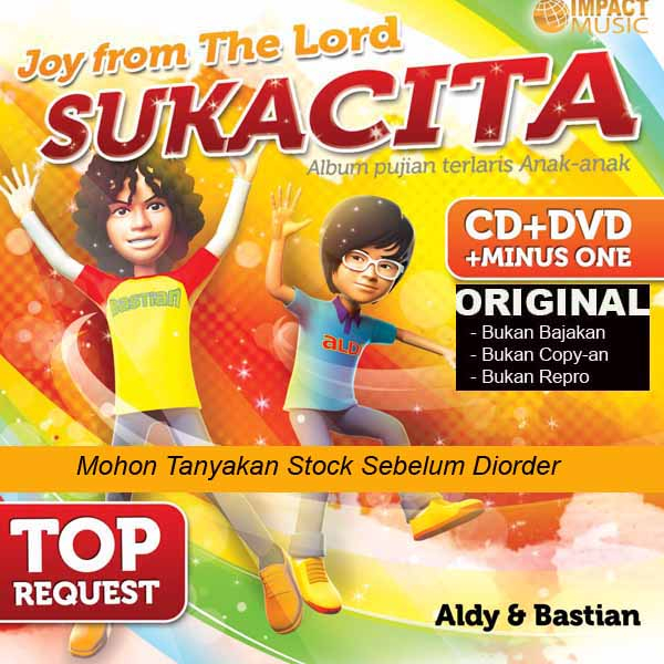 JOY FROM THE LORD - Bastian & Aldy Coboy Junior - ALBUM SUKACITA - CD + DVD Lagu Anak Kristen Origin