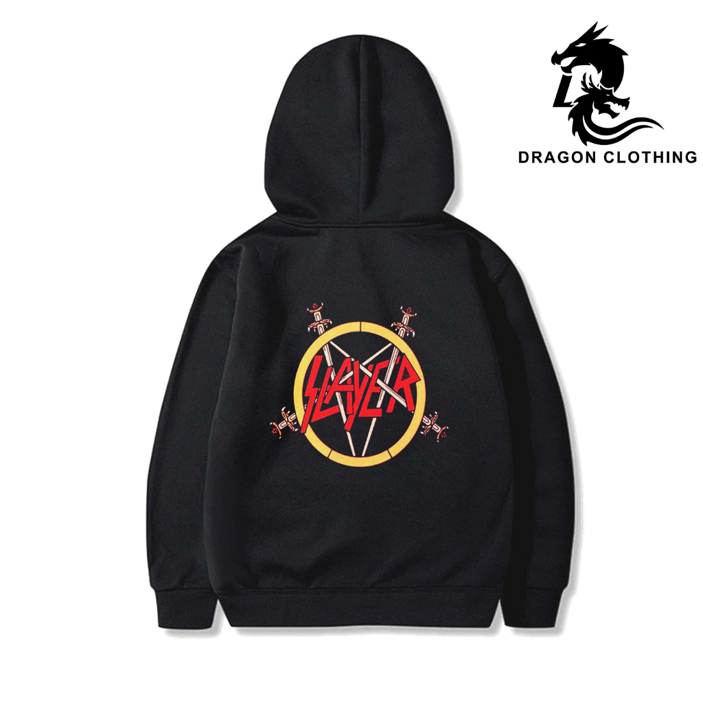 DRAGON CLOTHING HOODIE METAL PRIA / SLAYER / SWEATER HITAM PRIA