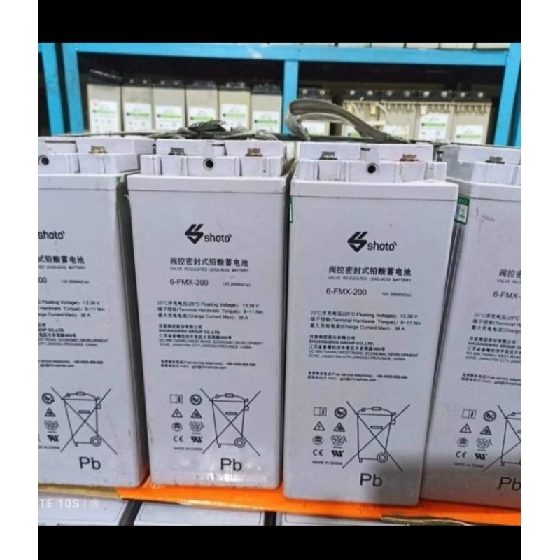 Baterai Shoto 12v 6FMX 200Ah New Bergaransi