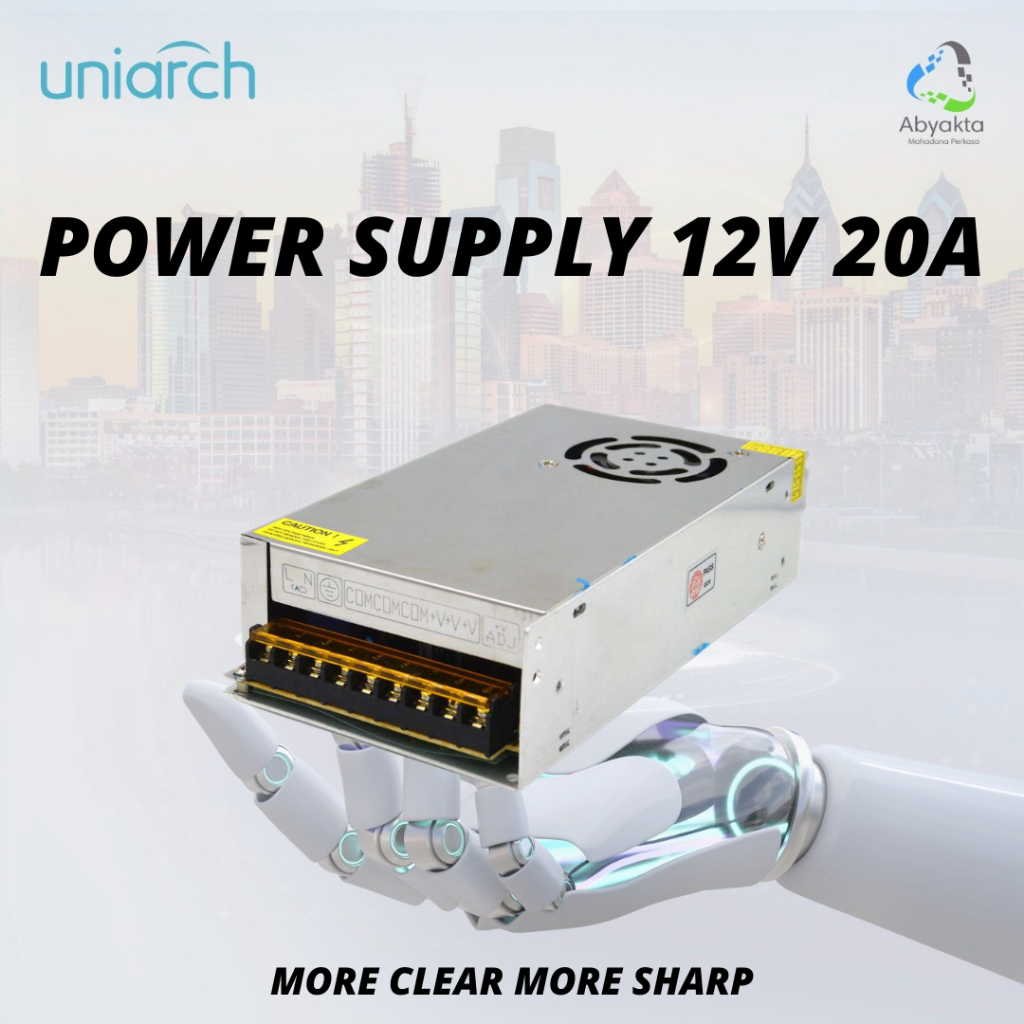 POWER SUPPLY JARING 12V 20A POWER SUPPLY CCTV ADAPTOR CCTV BERGARANSI