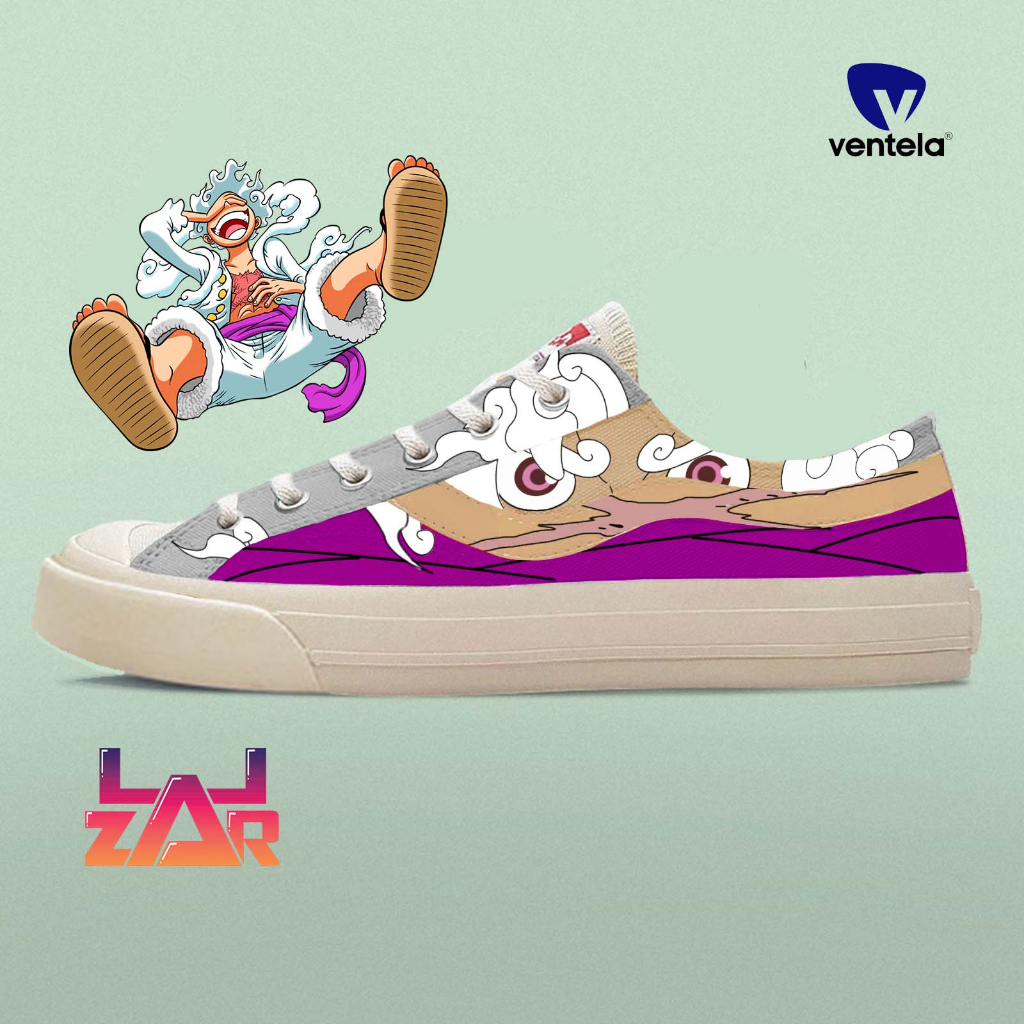 Sepatu Ventela Custom One Piece Luffy Gear 5