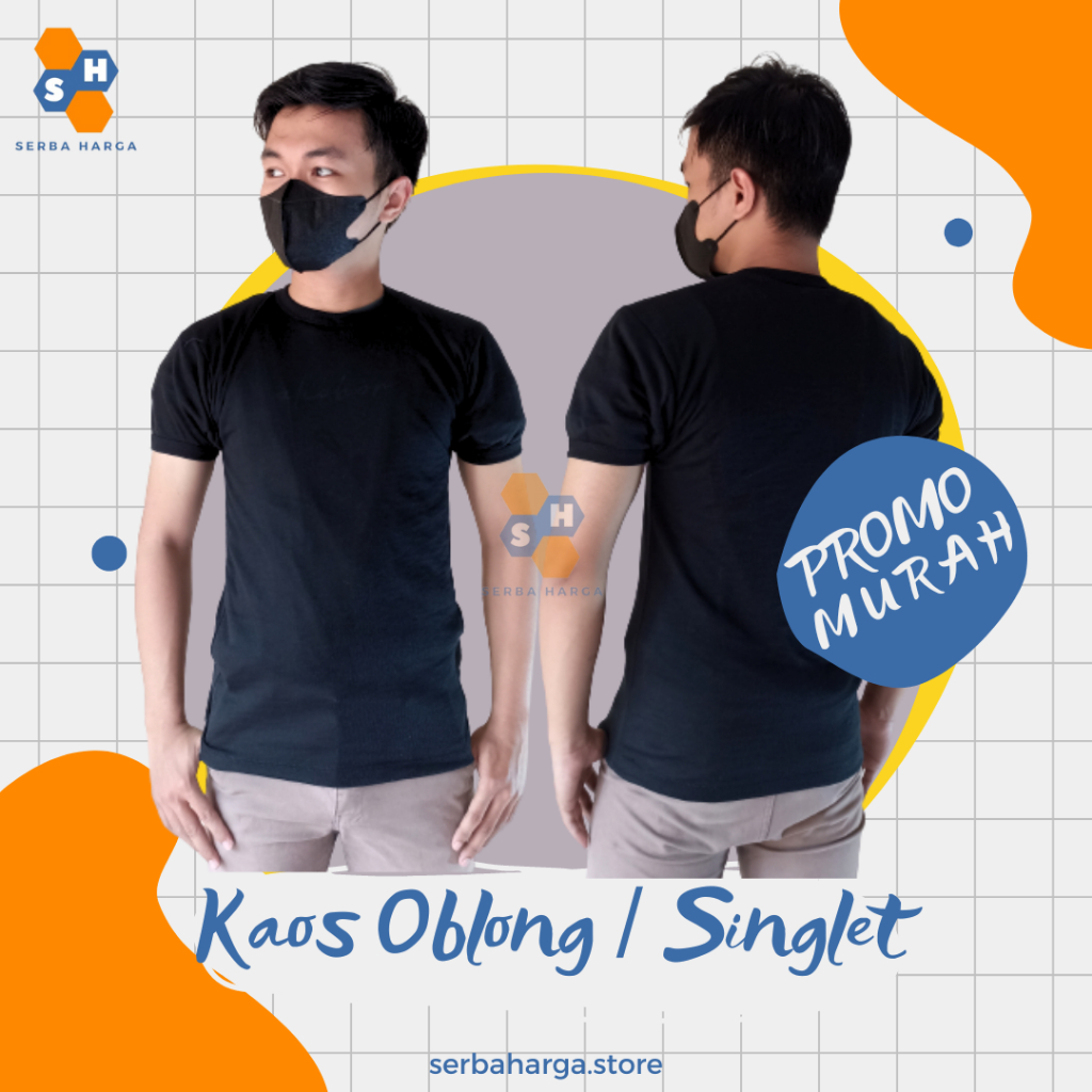 Serbaharga . Kaos Pakaian Singlet Dalam Dalem Daleman Dalaman Oblong Pria Lelaki Laki Laki Cowok Dew