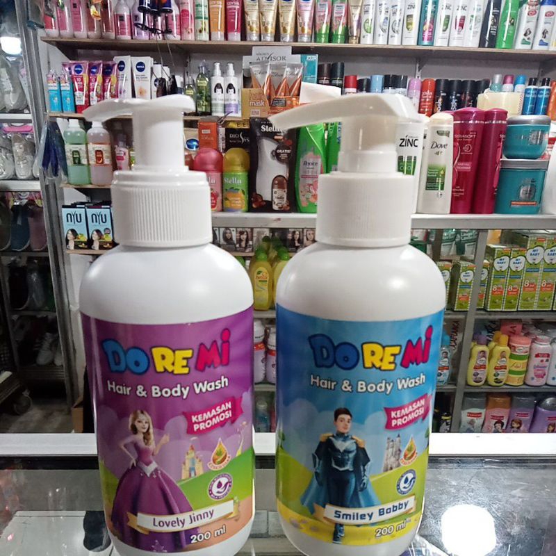 Doremi hair & body wash 200ml.doremi sampo & sabun mandi 200ml