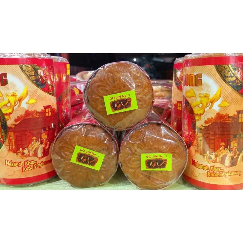 

Kue Bulan Nyian Hiong 4pcs Uk.Besar Singkawang Tausapia / Gojinpia 900gram