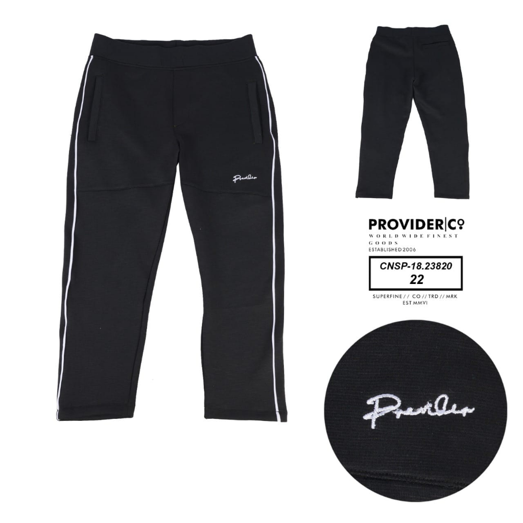 Provider Celana Trackpants - Lines Black