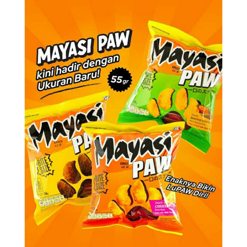 

Mayasi paw Snack lezat 1 renceng isi 10+1