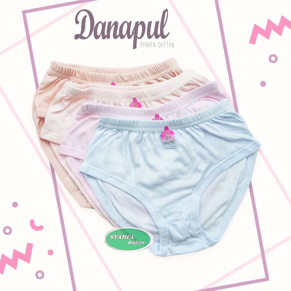 6pc Cd DANAPULL Celana Dalam Wanita Cd Bahan Katun Tebal
