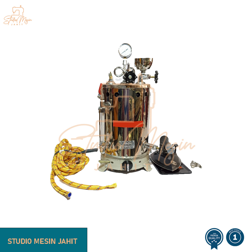 Boiler / setrika Uap Laundry kapasitas 5 liter FULLSET