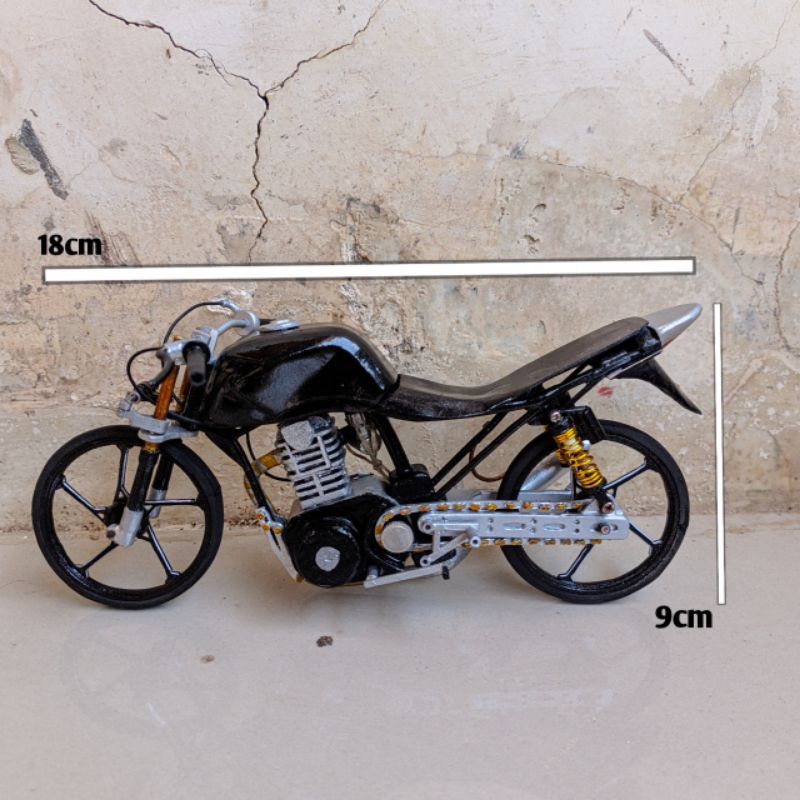 Miniatur motor tiger herex full detail