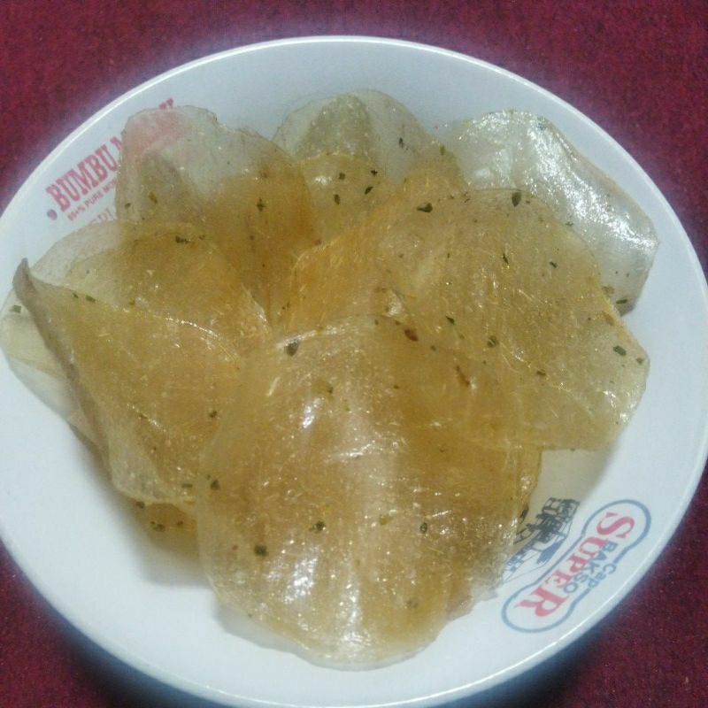 

Kirca keripik kaca ori dan pedas daun jeruk | berkualitas | Berat 50 gr dan 100 gr dan 250 gr