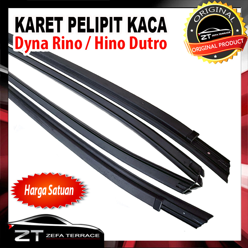 Karet Pelipit Kaca Luar Dyna Rino Hino Dutro Satuan