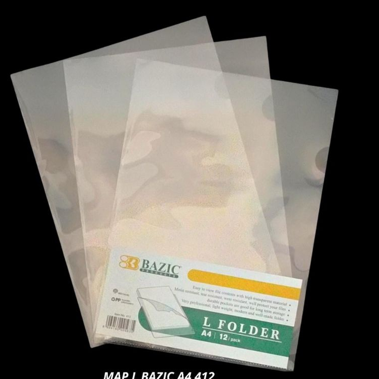 

BAZIC Map L Bening A4 Cear sleeve
