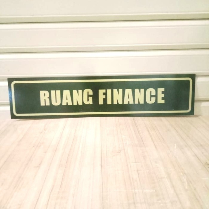 

Sign Akrilik Rambu Ruang Finance Warna Hitam Ukuran 20x5cm dan 30x10cm Rambu K3