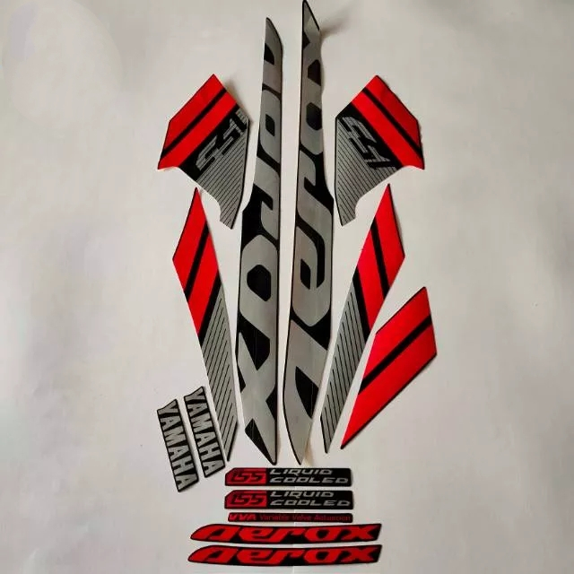 stiker striping yamaha aerox 155 2017 hitam lis body standar original