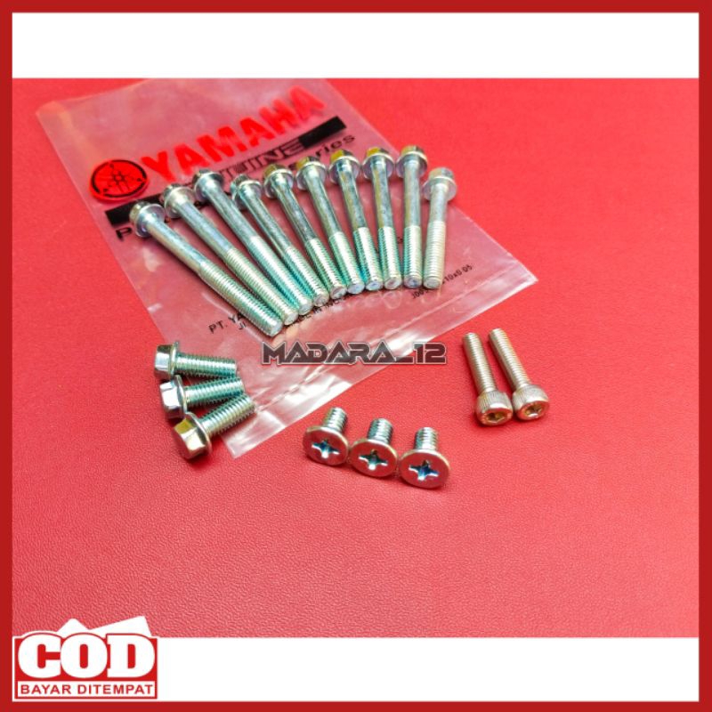 baut crankcase yamaha f1zr fizr/baut mesin bagian tengah yamaha f1zr fizr/baut baud mesin crankcase 