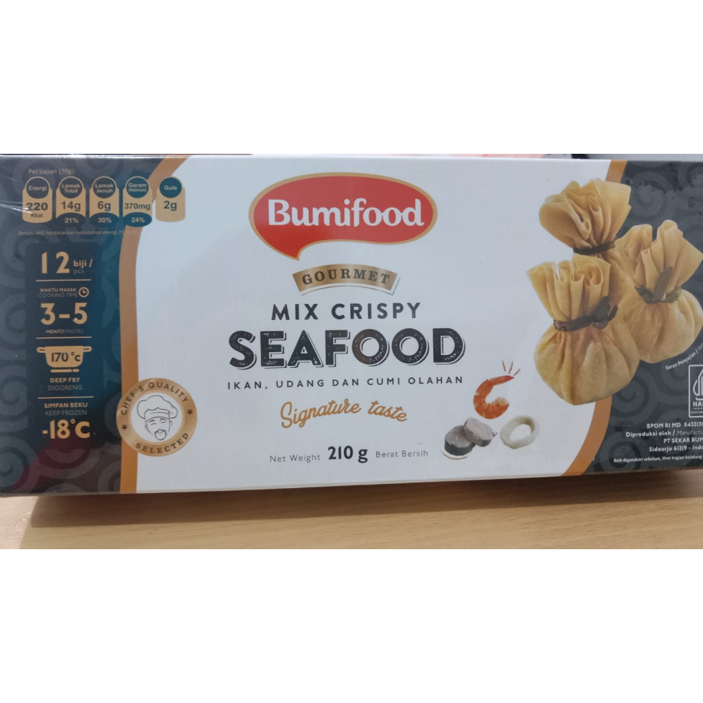 

BUMIFOOD CRISPY MIX SEAFOOD 12S 210 GR