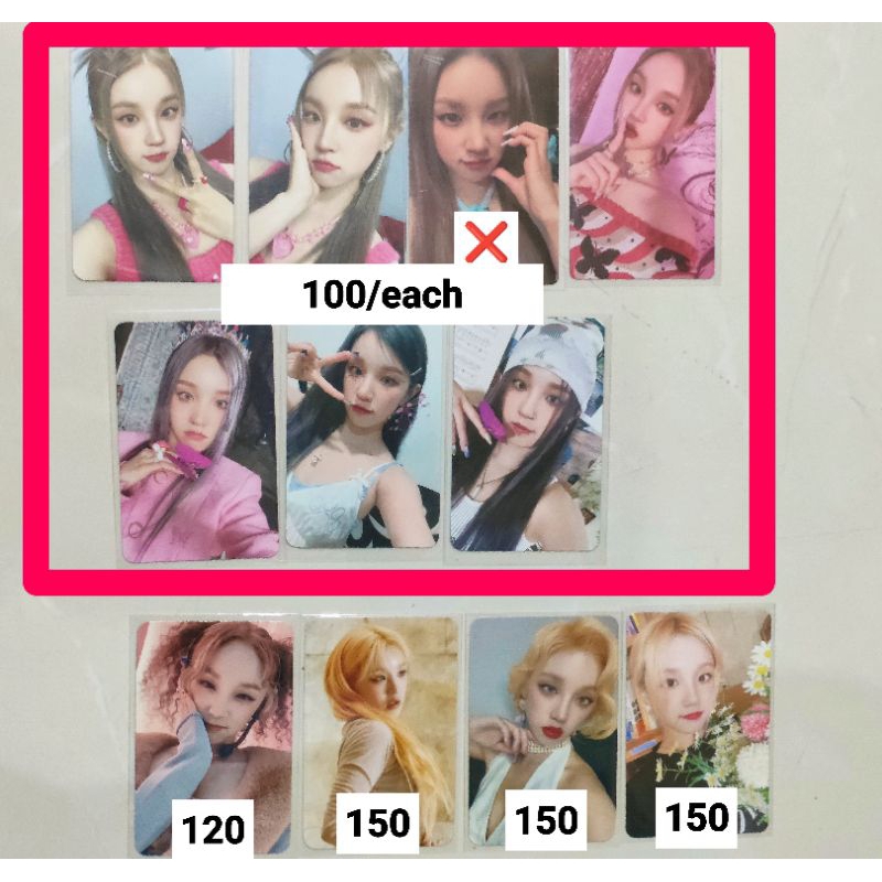 gidle (G)i-dle Photocard official i feel i love i never die yuqi benefit pob bene makestar kms apple