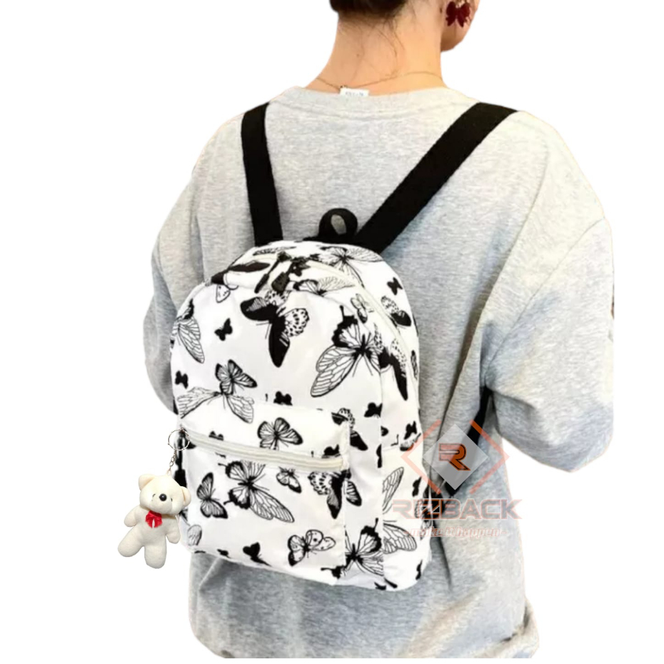 Tas Lucu Tas Ransel Mini Motif Sapi / Tas Tas Ransel Mini Wanita/Tas Slempang & Bahu Wanita Motif