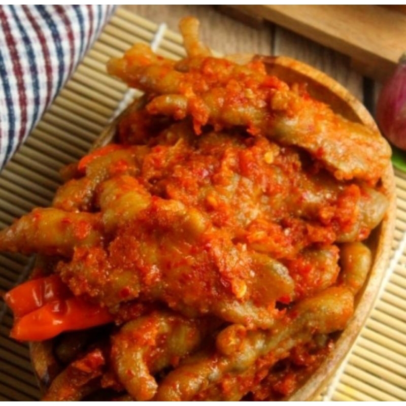 

ceker tanpa tulang balado 125 gram