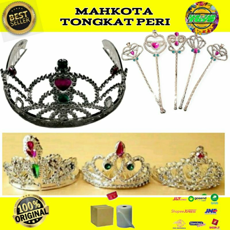 MAINAN MAHKOTA & TONGKAT PERI | MAHKOTA TONGKAT FROZEN