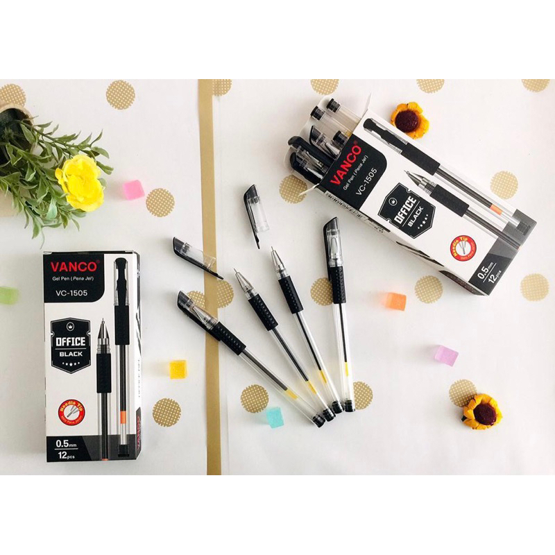 

(isi 12 pc) BOLPEN GEL VANCO VC-1505 0.5 MM
