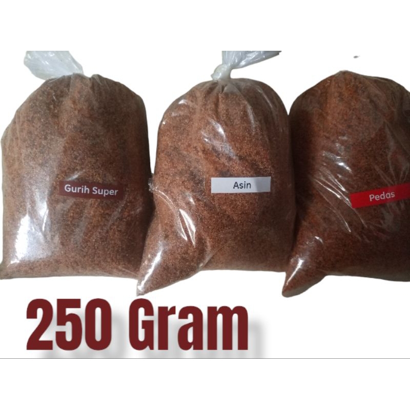 

Bumbu cilung/papeda super gurih 250gram tekstur bumbu kasar wangi banget bawang