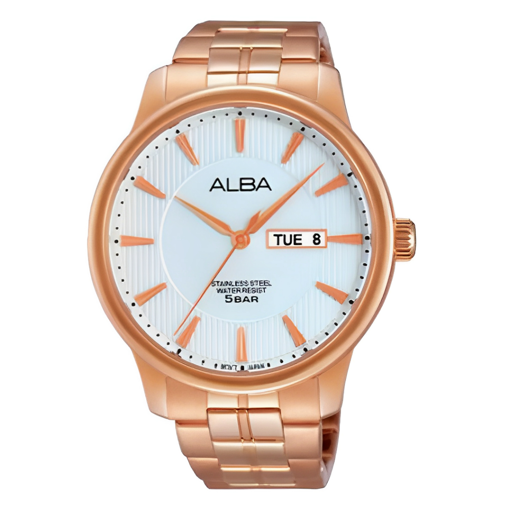 Jam Tangan Alba Pria Rose Gold AV3286 Original