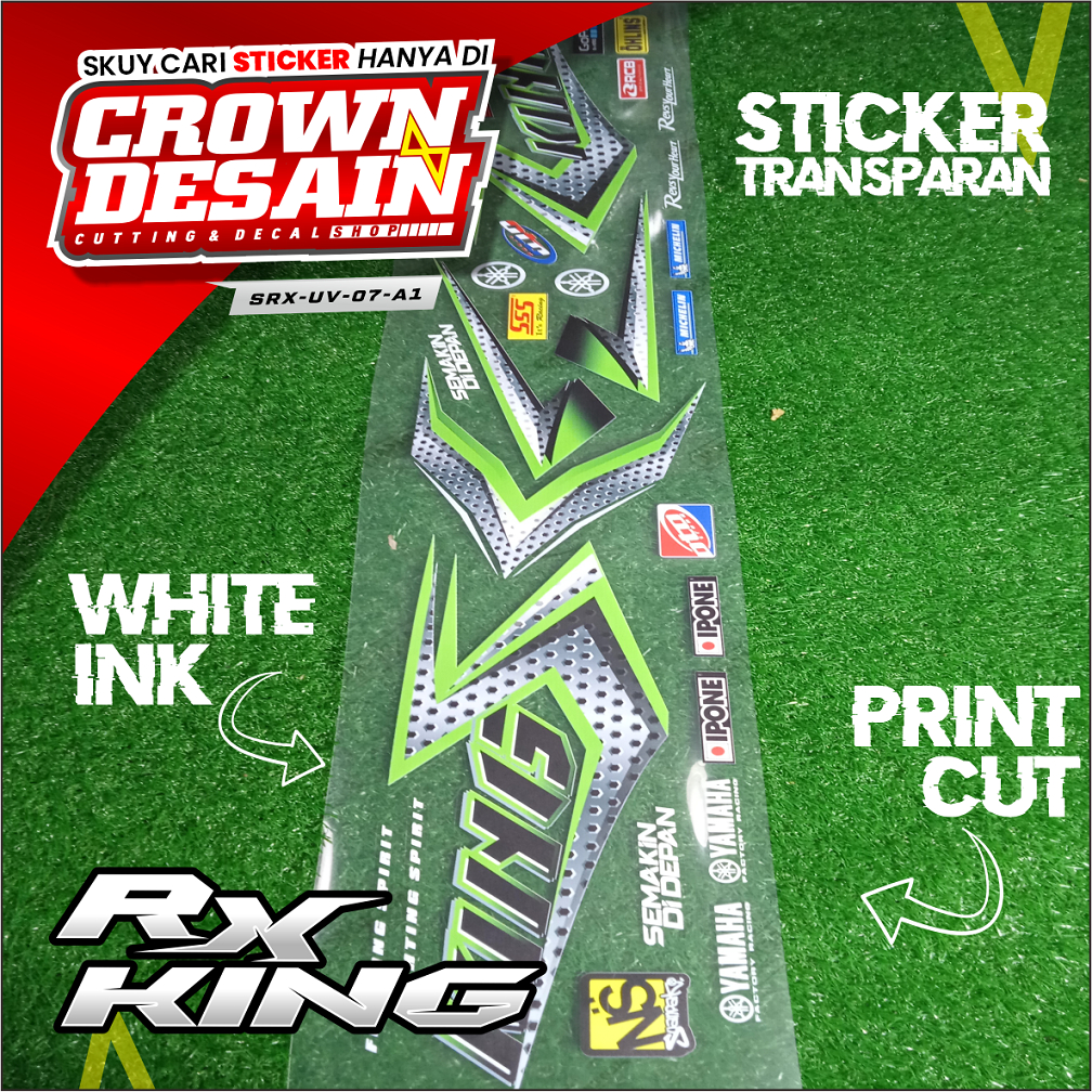 (COD)Striping Transparan Yamaha RX King Variasi Desain - Siker Striping UV RX KING Custom Desain - S