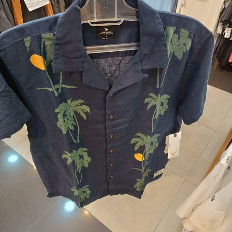 Kemeja pria Ripcurl Mod tropics dark navy ss