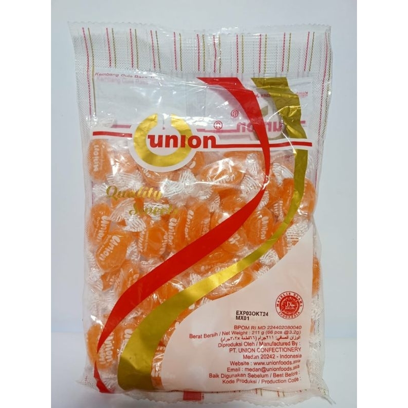

Permen Union Rasa Jeruk kembang Gula 1 Bungkus Isi 66 Pcs