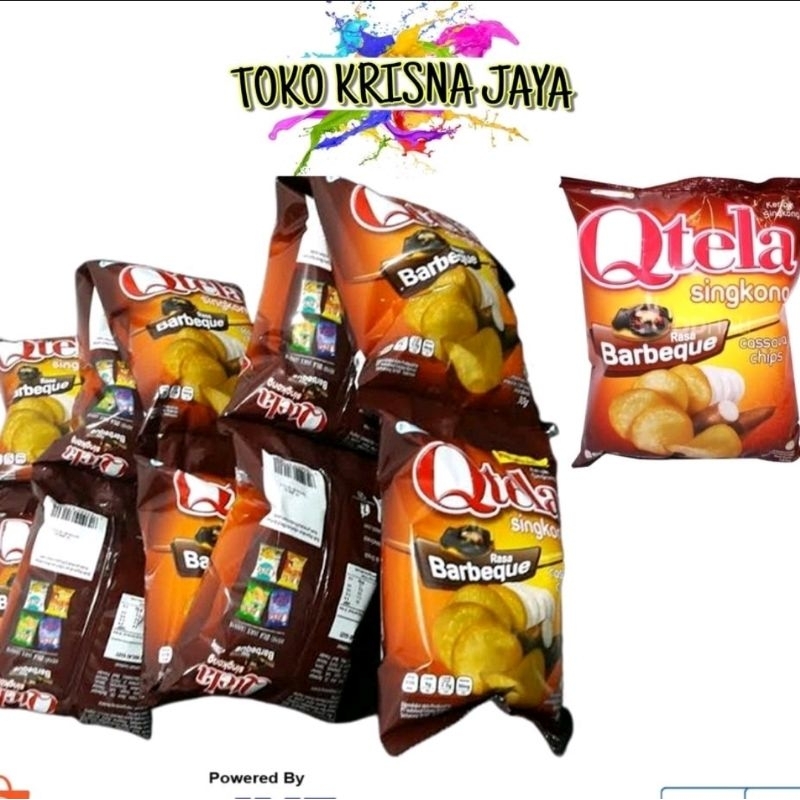 

QTELA KERIPIK SINGKONG RASA BARBEQUE NETTO 10 PCS X 30 GR