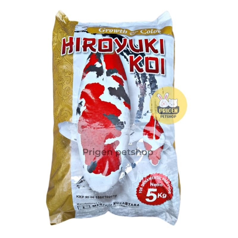 HIROYUKI KOI 1 KG - PAKAN IKAN KOI PREMIUM - HIROYUKI COLOUR & GROWTH