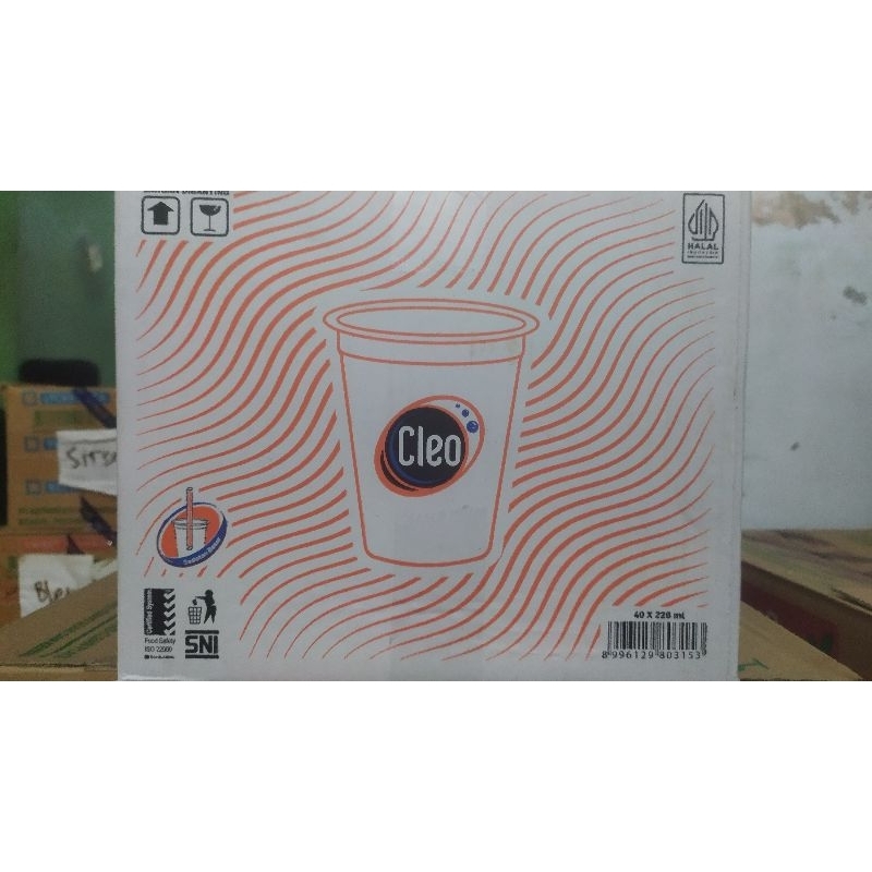 

Cleo Air Minum Kemasan Gelas Cup 220 Ml 1 Karton Isi 40 Cup