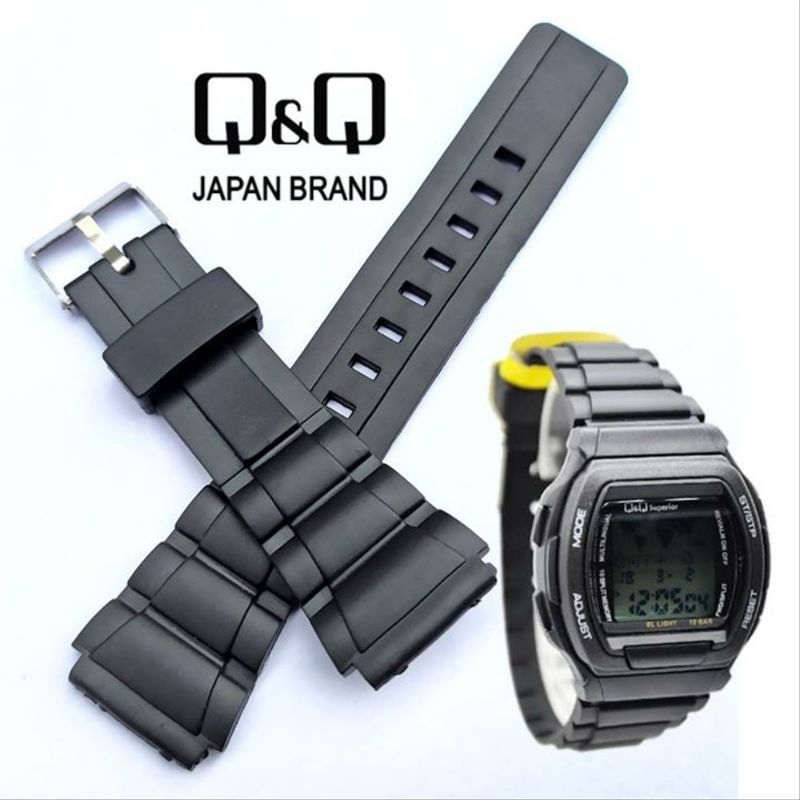 STRAP TALI JAM Q&Q QQ QnQ DIGITAL MAC-5 MAC-5 MAC5P MAC5P101Y WATCH Q&Q QNQ QQ MMW3 TALI DATABANK Q&